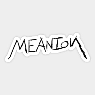 Meanion (beavis) shirt Sticker